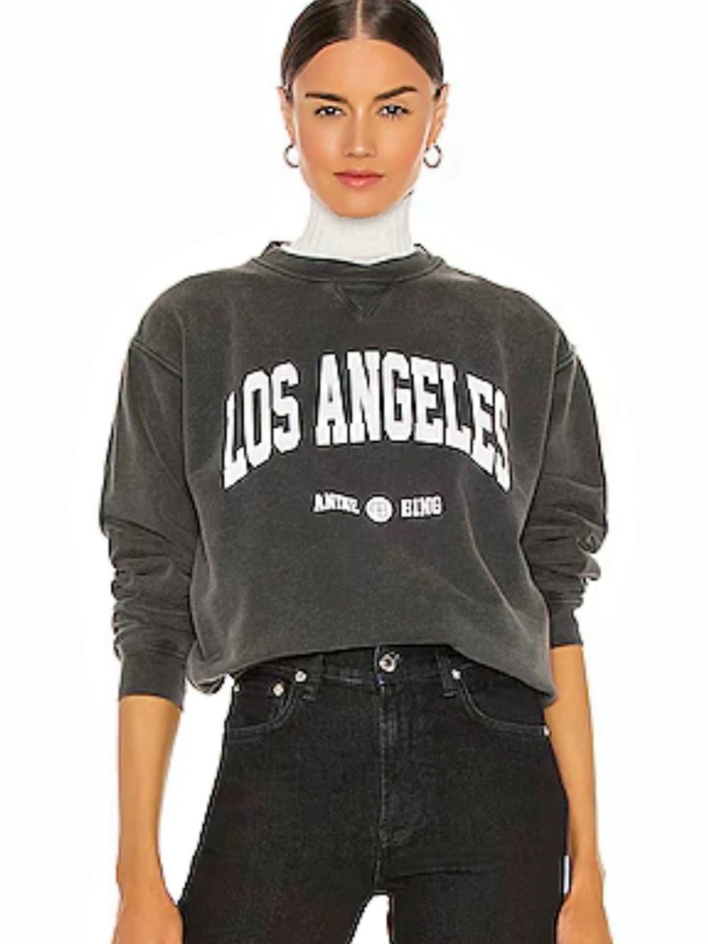 Anine Bing Ramona University Sweatshirt Los Angeles Gray